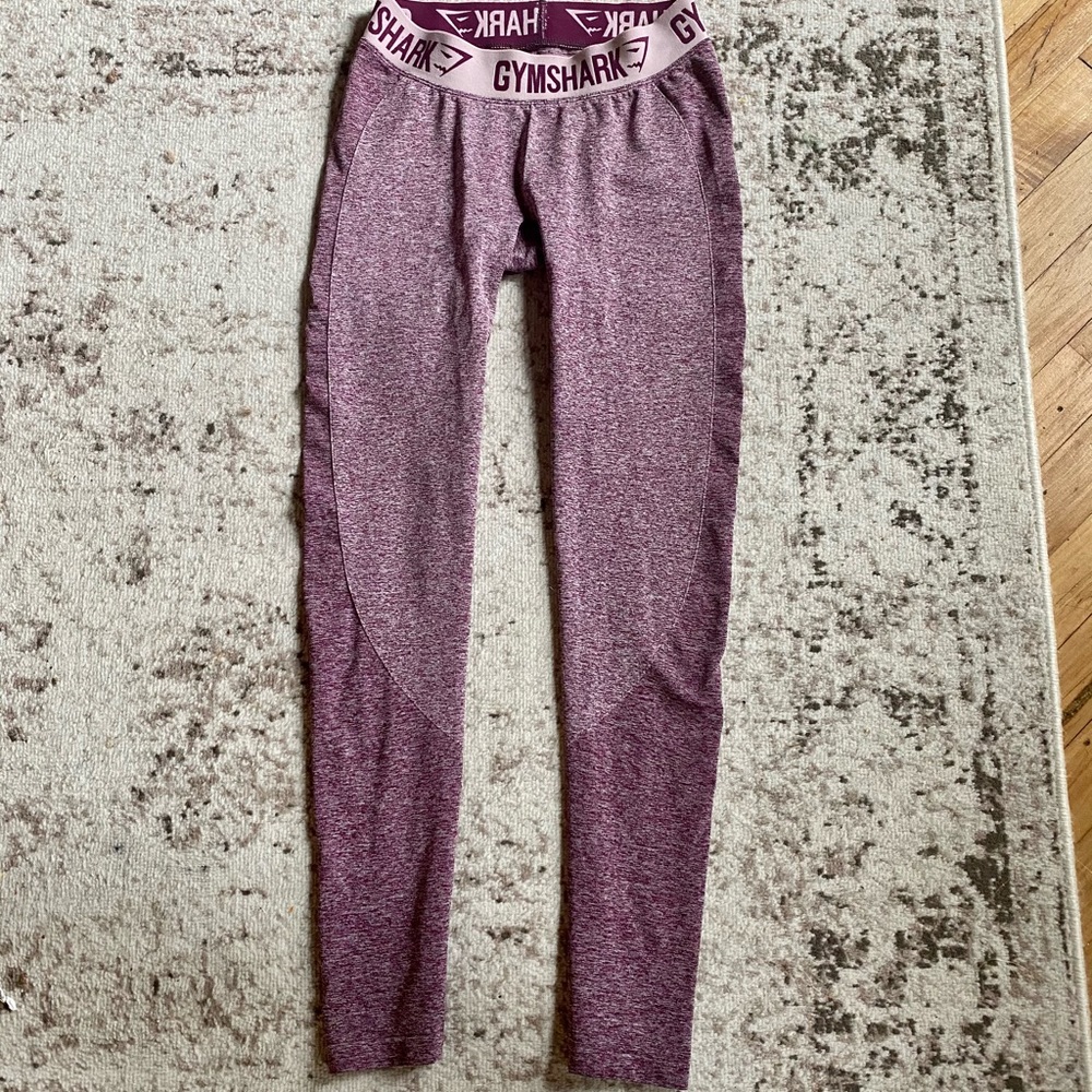 Gymshark Heathered Purple Flex Leggings